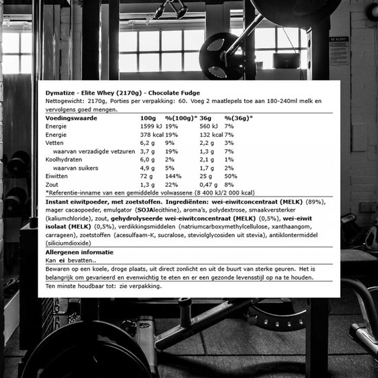 Dymatize Elite Whey Protein - Eiwitpoeder / Eiwitshake - 2100 gram - Choco Fudge — afbeelding 2