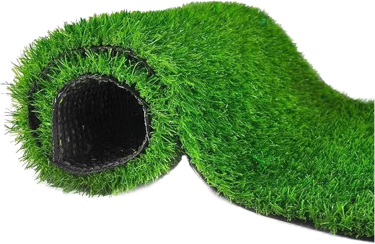 Kunstgras Rol - Gazontapijt Grasmat - Buitenruimte Verfraaien - Hoge Dichtheid Realistisch - 50 x 400 cm - Groen