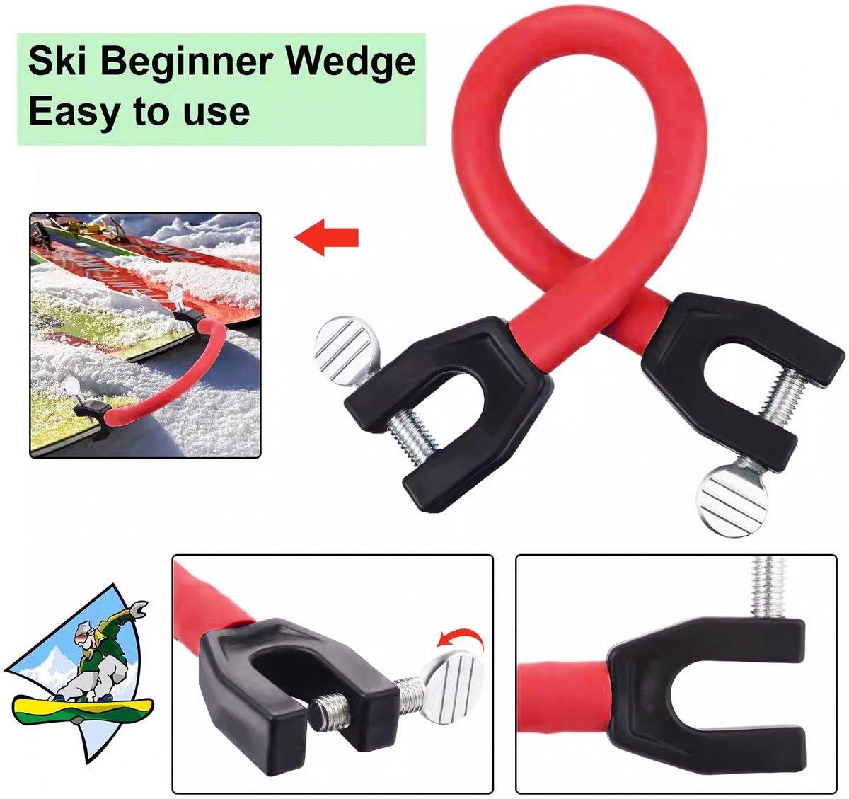 Skitip-koppeling Rood