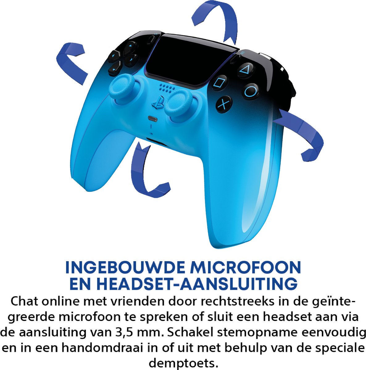 Sony PS5 DualSense Draadloze Controller - Rhythm Blue – foto 4