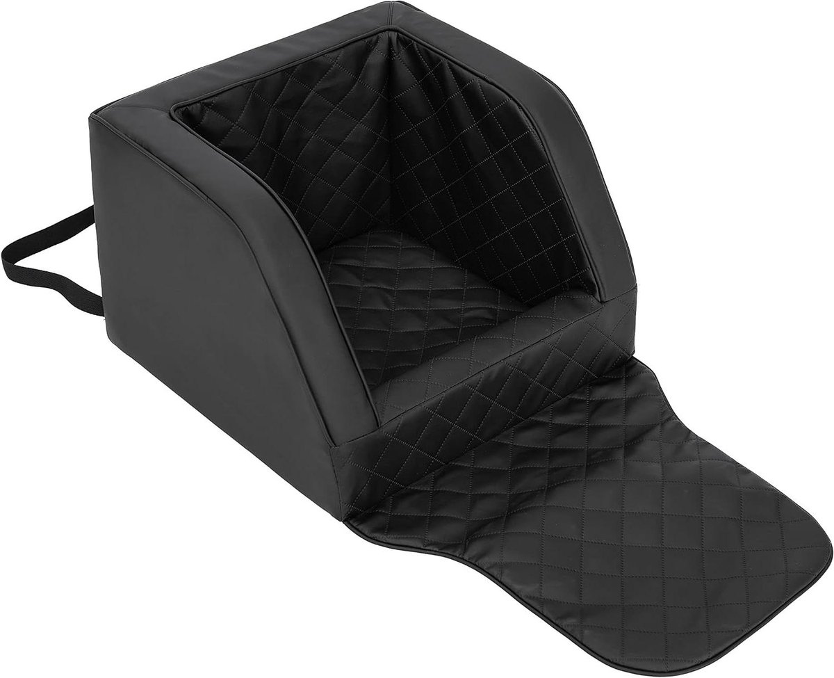 Hondenautostoel - Reisbed - Veilig Vervoer - Verstevigde Wanden - 46x46x34 cm - Zwart