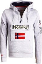 Geographical Norway Hoodie Lichtgrijs Gymclass - M