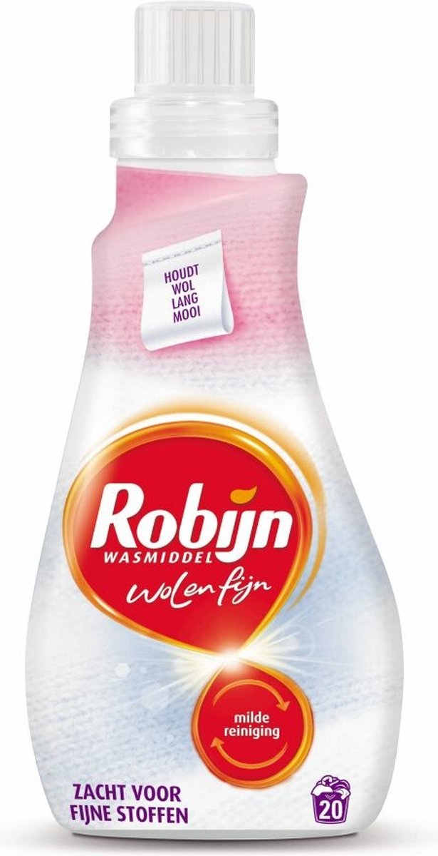 Robijn Wol & Fijn Vloeibaar Wasmiddel - 5 x 20 wasbeurten - Voordeelverpakking