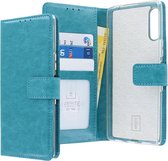 Sony Xperia L4 Bookcase hoesje - CaseBoutique - Effen Turquoise - Kunstleer