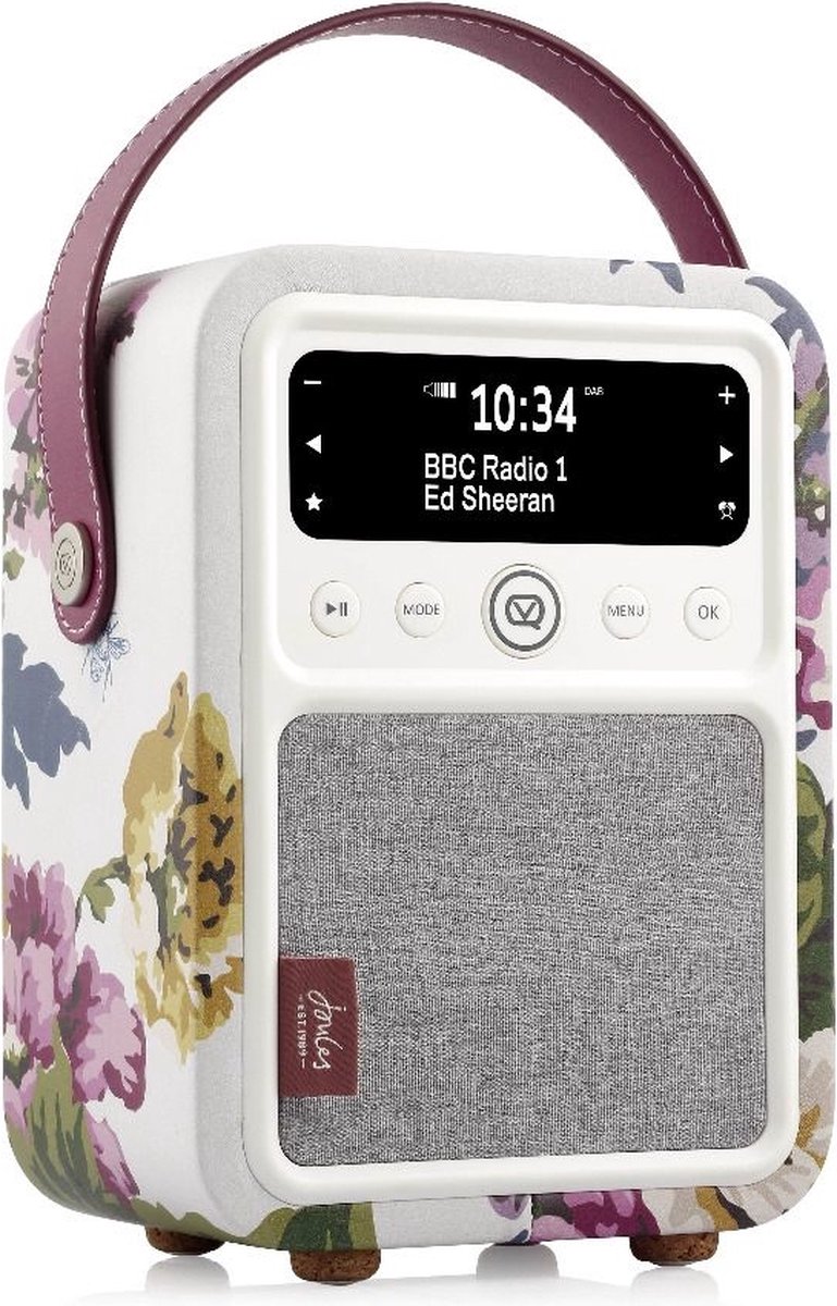 ViewQuest Monty, Draagbare Retro DAB Radio met Bluetooth, Joules Cambridge Floral