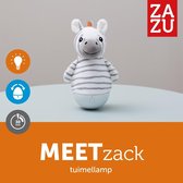 Zazu - Tuimel & Nachtlampje in 1 - Zack de Zebra - Gaat aan en uit door beweging