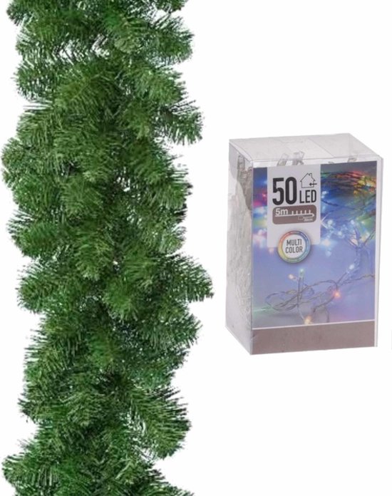 Guirlande Cèdre Artificielle 2,7m - Toucher Réaliste, Déco Noël, Pour Cheminée, Fenêtre, Intérieur/Extérieur - 3