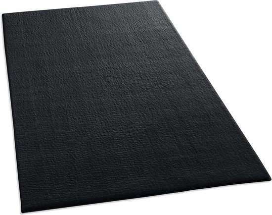 Tapis doux Loft - noir - lavable 30 ° C 50x80 cm