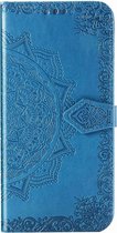 Mandala Booktype Samsung Galaxy Note 20 Ultra hoesje - Turquoise