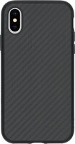 RhinoShield SolidSuit Backcover iPhone Xs / X hoesje - Carbon Fiber Black