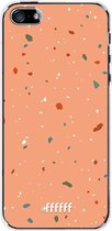 iPhone SE (2016) Hoesje Transparant TPU Case - Terrazzo N°10 #ffffff