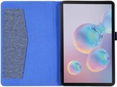 Samsung Galaxy Tab A 8.4 (2020) Stoffen Tri-Fold Hoes Blauw