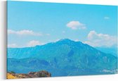 Schilderij - Blue mountain — 90x60 cm