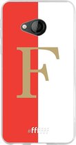 6F hoesje - geschikt voor HTC U Play -  Transparant TPU Case - Feyenoord - F #ffffff