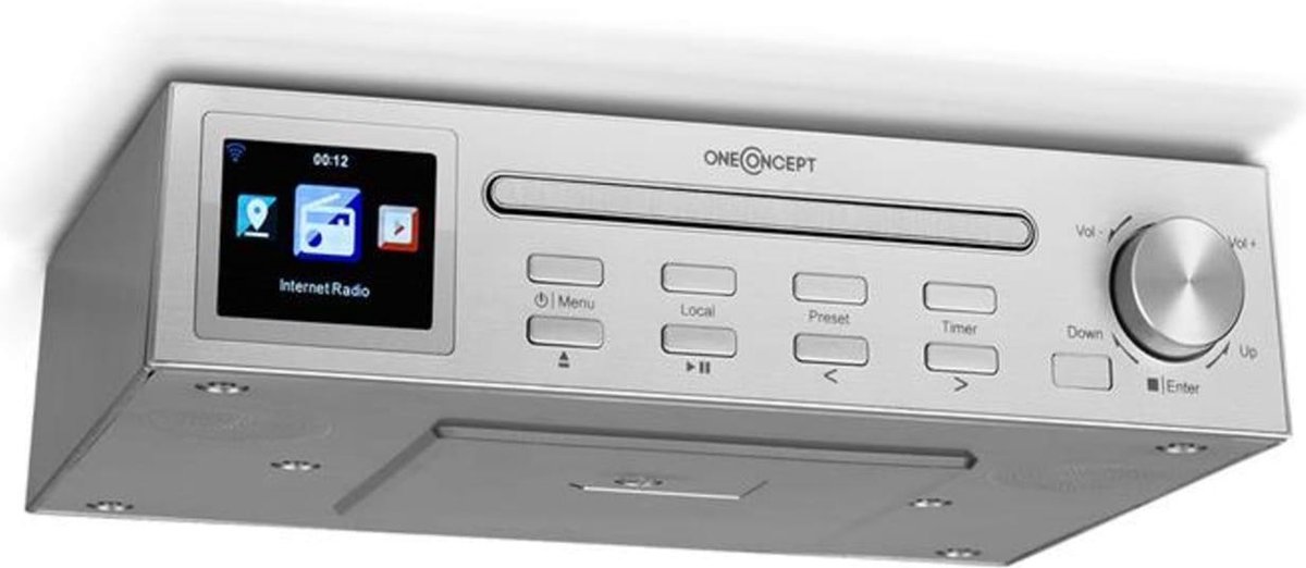 oneConcept Streamo Chef keukenradio & CD-speler , Bluetooth , 2,4