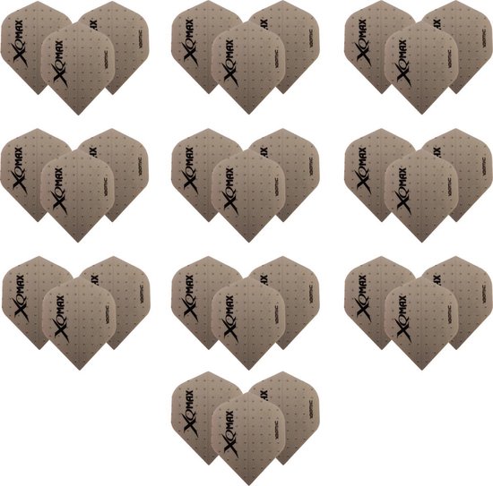 Darts Set 10 sets (30 stuks) - darts flights - grey dot - plus 10 sets (30 stuks) medium - darts shafts van Winsdart — afbeelding 2