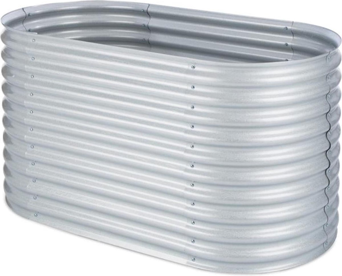 Bol.com Blumfeldt metalen verhoogd bed, Weerbestendig plaatstalen verhoogd bed voor balkon & tuin, Roestvrijstalen verhoogd bed ... aanbieding
