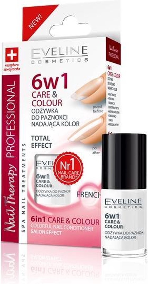Eveline - Nail Therapy Care&Colour 6In1 Conditioner To The Claw Coloring French 5Ml