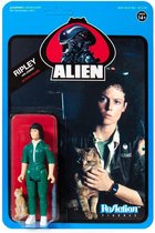 Alien: Wave 3 - Ripley with Jonesy Blue Card 3.75 inch ReAction Figure