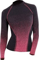 Iron-ic Thermoshirt Dames Polyamide Zwart/roze Maat S/m