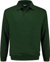 Indushirt polosweater biologisch katoen groen XXL