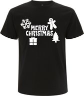 Merry Christmas Heren t-shirt | xmas | kerstmis | feestdag | Zwart