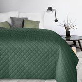 Luxe bed_Beddensprei_brulo_sprei_170X210 cm_donker groen