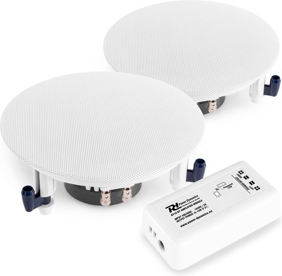 Haut-parleur intégré - 2x haut-parleur de plafond Power Dynamics ESCS5 +  amplificateur