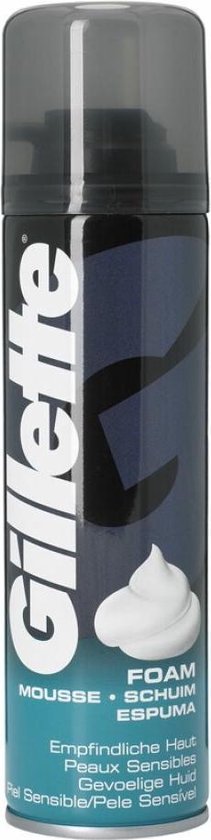 Gillette Basic Gevoelige Huid Scheerschuim Mannen - 6x200ml Voordeelverpakking - Gillette