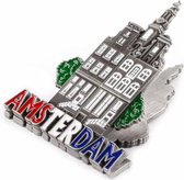 Magneetclip Metaal Grachten Tin Amsterdam - Souvenir