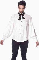 Banned Overhemd -S- Gothic with bow Wit