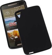 TPU Backcover Case Hoesjes voor HTC Desire 728 Zwart