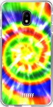 Samsung Galaxy J3 (2017) Hoesje Transparant TPU Case - Hippie Tie Dye #ffffff