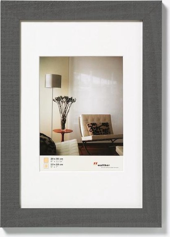 Walther Design Home - Cadre photo - Format photo 20 x 30 cm - Gris | bol.com