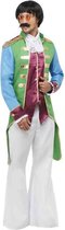 Smiffy's - Circus Kostuum - Statige Circus Jas Man - Blauw, Groen, Paars - Large - Carnavalskleding - Verkleedkleding