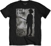 The Cure Heren Tshirt -L- Boys Don't Cry Black & White Zwart