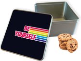 Koektrommel Be Yourself Vierkant - Bewaarblik 20x20x10 cm