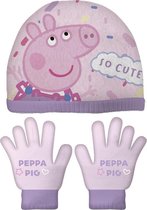 Nickelodeon Winteraccessoires Peppa Pig Acryl Roze 3-delig