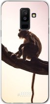 Samsung Galaxy A6 Plus (2018) Hoesje Transparant TPU Case - Macaque #ffffff
