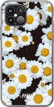 6F hoesje - geschikt voor iPhone 12 - Transparant TPU Case - Daisies #ffffff