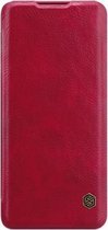 Huawei P40 Pro Hoesje - Qin Leather Case - Flip Cover - Rood