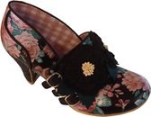Irregular Choice Busy Bea Floral 40's Pumps Zwart