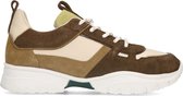 Manfield - Dames - Groene dad sneakers - Maat 41
