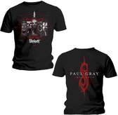 Slipknot Heren Tshirt -S- Paul Gray Zwart