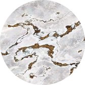Fotobehang - Marble Vibe 125x125cm - Rond - Vliesbehang - Zelfklevend
