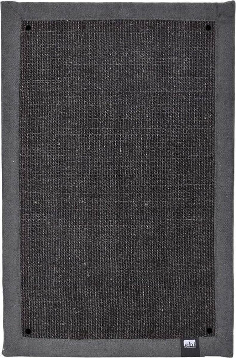 Ebi Krabmat krappa hoek Zwart 58x38x1,5CM