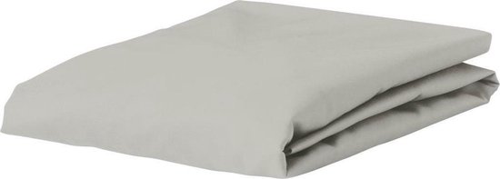 ESSENZA Premium Percale Hoeslaken Zilver - 80x200 cm