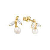 FAVS Damen-Ohrstecker 585er Gelbgold 4 Zirkonia One Size 87373371