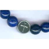Twice As Nice lapis stenen/rondje met kruis  21 cm