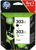 HP 303XL Origineel - (Zwart Cyaan Magenta Geel) - Multipack 2 stuk(s)